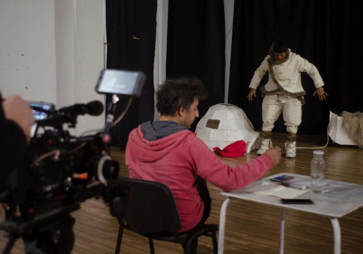 Imagen principal - Imágenes del rodaje. 